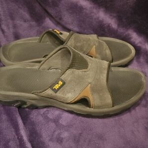 Teva Men's Brown Slide Sandals